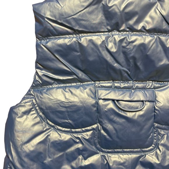 Womens|Padded Vest|Size XL|Bright Green |Turtleneck|Full Zipper|Mid Length - Picture 12 of 16